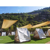 Prelata de soare/ Copertina de tip parasolar, patrata, 4x6 m, galbena, Vivimall - vivimall.ro