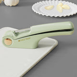 Presa Multifunctionala pentru Usturoi 4in1, Vivimall, Presa, Feliator, Desfacator de Borcane, Curatator Fructe/Legume, 22 x 8.8 cm, Verde - vivimall.ro