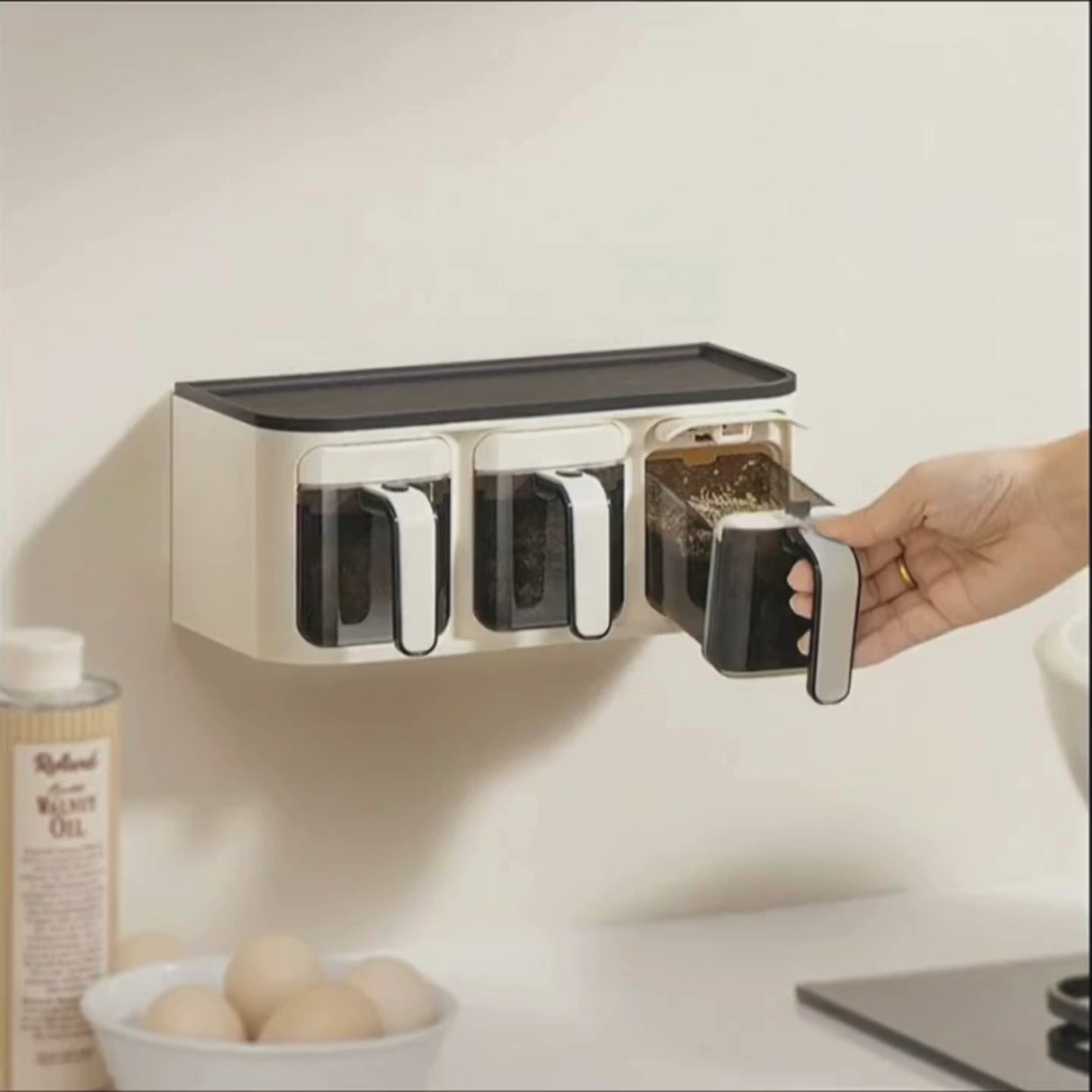 Стенен органайзер за подправки за дома | NeatKitchen 