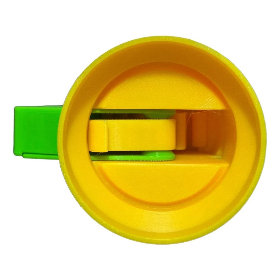 Desfacator Doze, Vivimall, din ABS, 10.7 x 8 cm, Manual, Galben/Verde - vivimall.ro