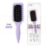 Perie Profesionala pentru Definirea Buclelor,Flippy, pentru Par Cret, Multifuncțională, Mov