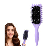 Perie Profesionala pentru Definirea Buclelor,Flippy, pentru Par Cret, Multifuncțională, Mov