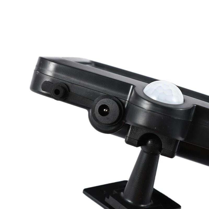 Lampa solara Vivimall cu senzor de miscare, 108 COB LED, 2 grile, ip65, negru - vivimall.ro