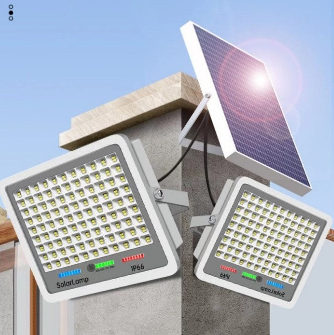 LED прожектор със соларен панел 216 светодиода | EcoLumen 2