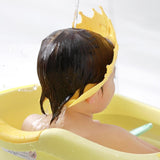 Viziera De Protectie Baie Pentru Copii, Fippy, Model Coroana, Dimensiune Ajustabila, Durabil, Usor De Curatat, Impotriva Samponului, Pentru Ochi Si Urechi, Tpe+Pp, Galbena - vivimall.ro
