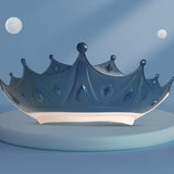 Viziera de Protectie Baie Pentru Copii, Fippy, Model Coroana, Dimensiune ajustabila, Durabil, Usor de curatat, Impotriva Samponului, pentru Ochi si Urechi, TPE+PP, 15x13 cm, Albastru Inchis - vivimall.ro