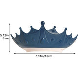 Viziera de Protectie Baie Pentru Copii, Fippy, Model Coroana, Dimensiune ajustabila, Durabil, Usor de curatat, Impotriva Samponului, pentru Ochi si Urechi, TPE+PP, 15x13 cm, Albastru Inchis - vivimall.ro