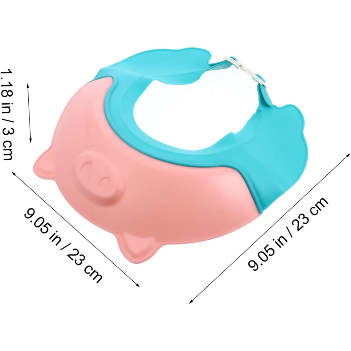 Viziera De Protectie Baie Pentru Copii, Fippy, Model Purcelus, Dimensiune Ajustabila, Durabil, Usor De Curatat, Impotriva Samponului, Pentru Ochi Si Urechi, Tpe+Pp, 23X23 Cm - vivimall.ro