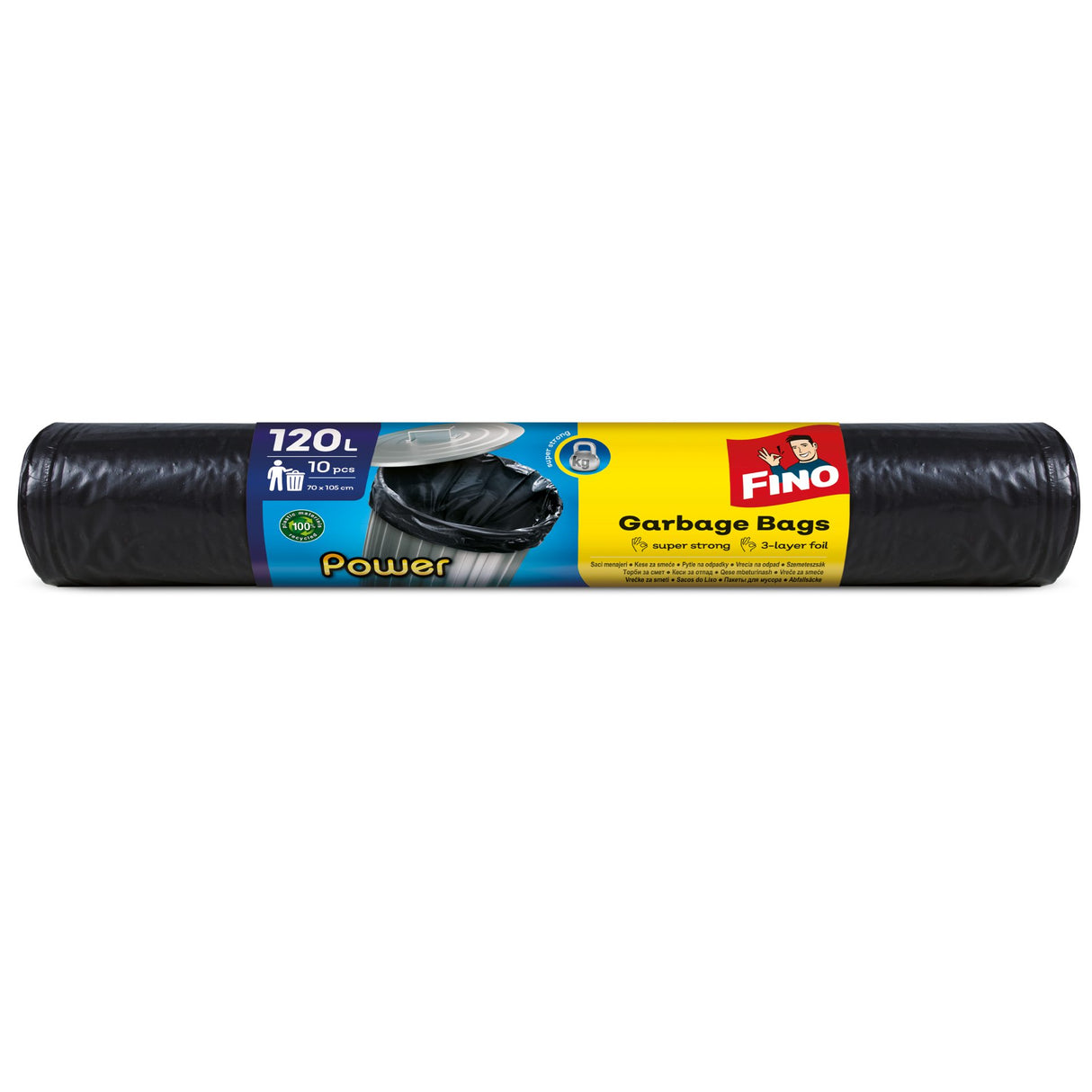 Saci Menajeri Pentru Gunoi, Fino, LD, 120 l, 10 Bucati - vivimall.ro