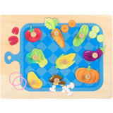 Puzzle Montessori din Lemn pentru Copii, Vivimall, 3D, 0-3 Ani, Model Legume, Educativ, Intuitiv, Creativ, 9 Piese, 30x22.5x0.8 cm, Multicolor - vivimall.ro