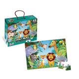 Puzzle pentru copii, jungla cu animale, 48 de piese - vivimall.ro