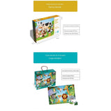 Puzzle pentru copii, jungla cu animale, 48 de piese - vivimall.ro