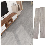 Set 36 Placi Autoadezive pentru Pardoseala, Flippy, din PVC, Impermeabil, Ignifug, Usor de Curatat, Dimensiune Placa 91.44 x 15.24 cm, Grosime 1.5 mm, Acoperire 5 m2, Model 3, Gri - vivimall.ro