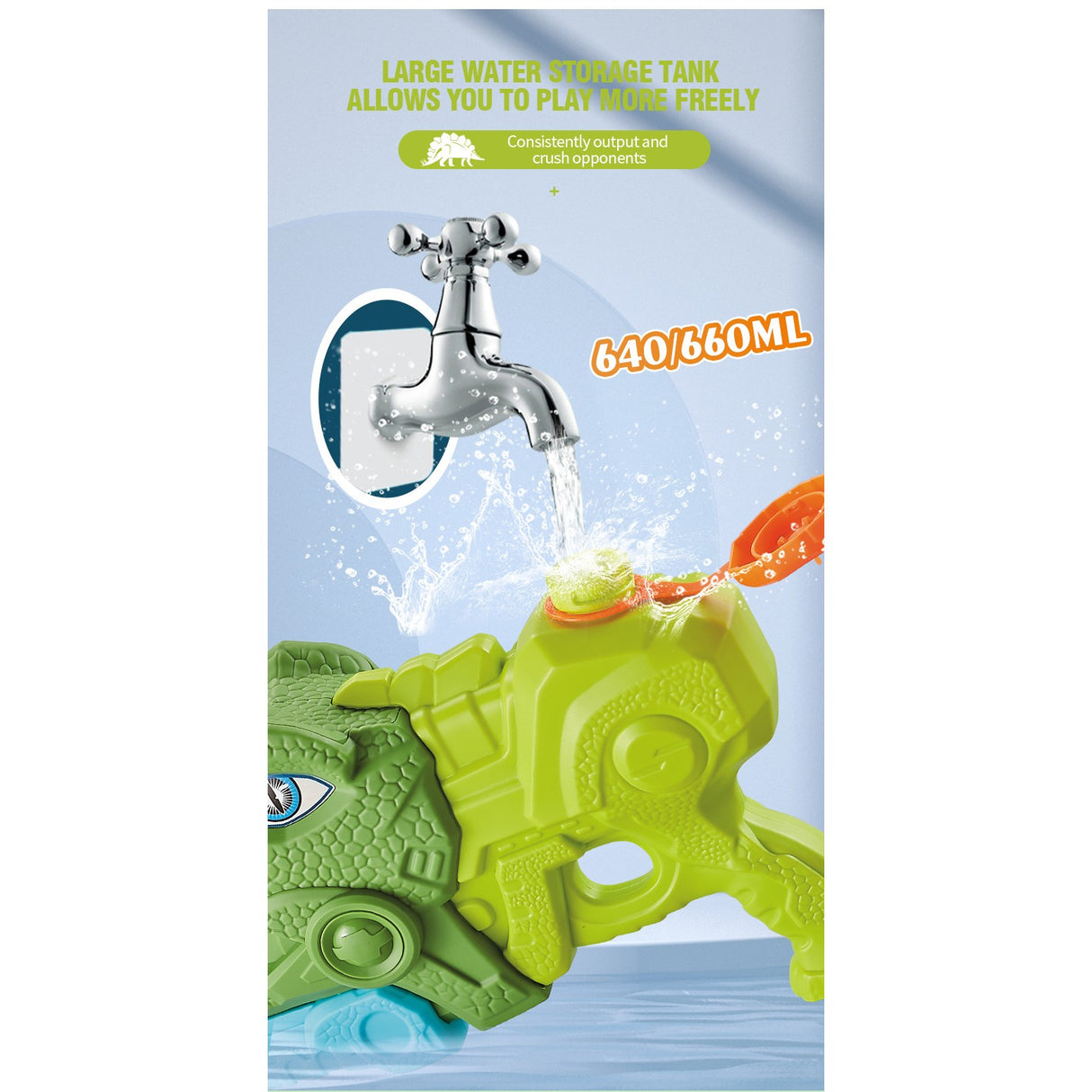 Set Pistoale Apa Dinozaur | DinoSplash - vivimall.ro