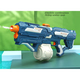 Pistol cu Apa pentru Copii, Rezervor 600ml, Vivimall, 14ani+, cu baterie 1500mAh, Electric Burst, Albastru/Alb, 1000ML - vivimall.ro