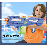 Pistol cu Apa pentru Copii, Rezervor 600ml, Vivimall, 14ani+, cu baterie 1500mAh, Electric Burst, Albastru/Verde, 800ML - vivimall.ro