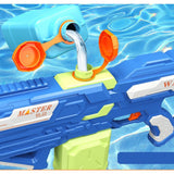 Pistol cu Apa pentru Copii, Rezervor 600ml, Vivimall, 14ani+, cu baterie 1500mAh, Electric Burst, Albastru/Verde, 800ML - vivimall.ro