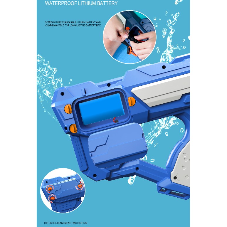 Pistol Apa Albastru/Verde | AquaStrike - vivimall.ro