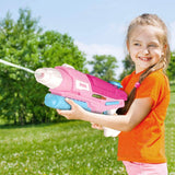 Set 2x Pistol cu Apa pentru Copii, Rezervor, Pentru Piscina/Plaja, Vivimall, 6ani+, Roz + Albastru, 600 ML - vivimall.ro