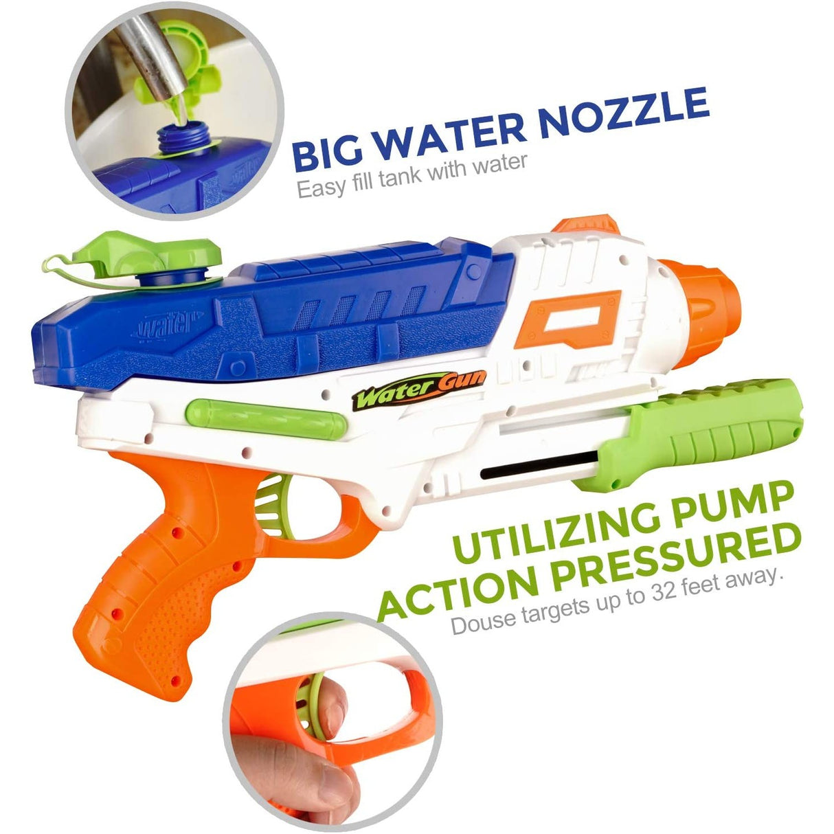 Set 2 Pistoale Apa 600ml | WaterBlitz - vivimall.ro