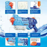 Pistol cu Apa pentru Copii, Rezervor, Pentru Piscina/Plaja, Vivimall, 6ani+,  Albastru, 990ML - vivimall.ro