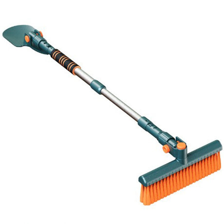 Racleta Auto pentru Zapada cu Doua Capete, Vivimall, Dezapezire Masina, cu Maner Lung, Ergonomica, Detasabila, pentru Geamuri si Caroserie, Usor de Utilizat, 48 cm- 78 cm, Verde Inchis - vivimall.ro