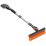 Racleta Auto pentru Zapada cu Doua Capete, Vivimall, Dezapezire Masina, cu Maner Lung, Ergonomica, Detasabila, pentru Geamuri si Caroserie, Usor de Utilizat, 48 cm- 78 cm, Gri inchis - vivimall.ro