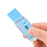 Radiera Retractabila, Flippy, Model Ursulet, Reglare Push-Pull, Radiera de tip Push, Doua Radiere de Rezerva in set din Cauciuc, Albastru deschis - vivimall.ro