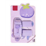 Radiera Retractabila, Flippy, Model Ursulet, Reglare Push-Pull, Radiera de tip Push, Doua Radiere de Rezerva in set din Cauciuc, Mov - vivimall.ro