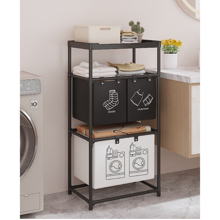 Set 3 Rafturi Depozitare Haine Murdare 3 Cosuri | EcoStor 3