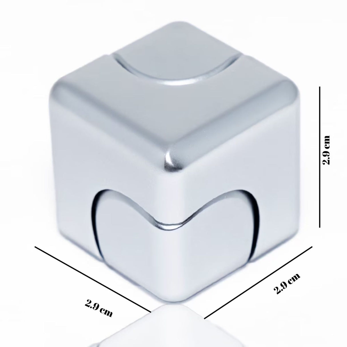 Fidget Spinner cub Flippy dezasamblat în două piese magnetice independente, detaliu rulment R188