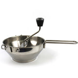 Rasnita Manuala pentru Fructe, Vivimall, din Otel Inoxidabil, Macinare Alimentelor pentru Bebelusi, 3 Discuri de Macinat, Presa, pentru Tocat Cartofi, 19x20x33 cm, Argintiu - vivimall.ro