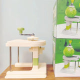 Razatoare de Varza, Vivimall, Manuala, din PP+Otel Inoxidabil, 30 x 24 x 22 cm, Latime Ajustabila, Alb/Verde - vivimall.ro