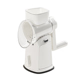 Razatoare Manuala, Vivimall, Rotativa cu Manivela, 10 Lame Interschimbabile, Anti-Stropire, 27 x 13 x 13 cm, Alb - vivimall.ro