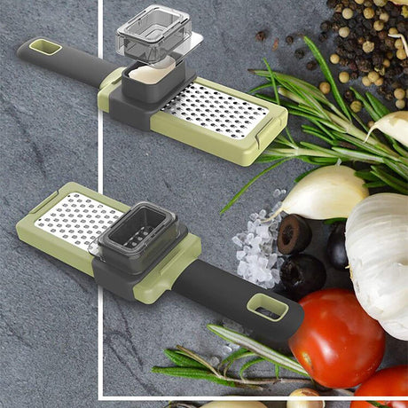 Razatoare multifunctionala verde gri inox | GraterGo - vivimall.ro