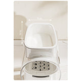 Razatoare Manuala, Vivimall, Rotativa cu Manivela, 6 Lame Interschimbabile, Anti-Stropire, 27 x 13 x 13 cm, Turcoaz - vivimall.ro