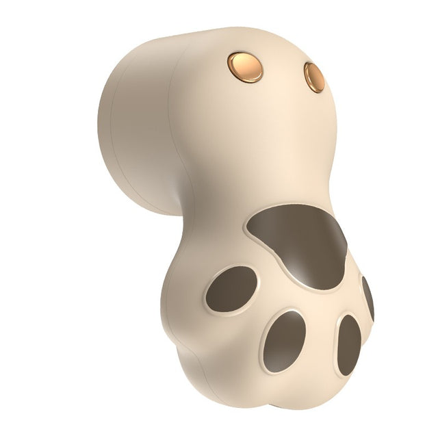 Aparat pentru Curatat Scame, Par Si Praf, Vivimall, Pentru Diferite Tipuri De Material, Incarcare USB Type-C, Model Labuta de Pisica, 14x7x7.5 cm, Maro - vivimall.ro