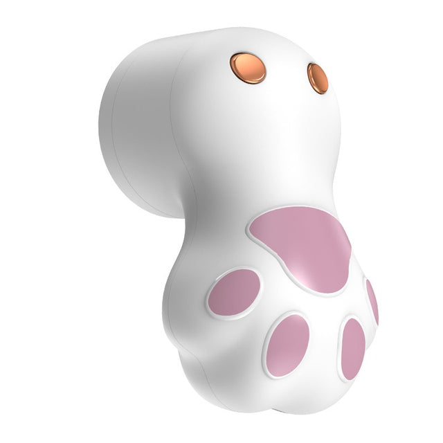 Aparat pentru Curatat Scame, Par Si Praf, Vivimall, Pentru Diferite Tipuri De Material, Incarcare USB Type-C, Model Labuta de Pisica, 14x7x7.5 cm, Alb-Roz - vivimall.ro