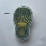 Recipient De Depozitare Avocado 5In1, Etans, Pentru Frigider, Din Plastic, Dispozitiv De Taiat, Curatat, Feliat, Verde - vivimall.ro