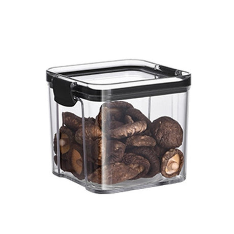 Recipient Din Plastic, Pentru Alimente/Obiecte, Inchidere Ermetica, 10.2 X 9.8 Cm, 700 Ml, Transparent - vivimall.ro