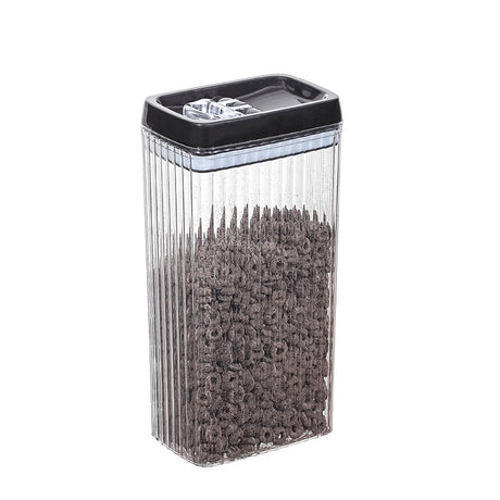 Recipient Din Plastic, Pentru Alimente/Obiecte, Inchidere Ermetica, Textura Ondulata, 15 X 10 X 30 Cm, 3.3 L, Transparent - vivimall.ro