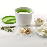Recipient Pentru Preparat Branza, Capac De Silicon, Cheese Maker Din Plastic, Strecuratoare, 17X14.5X12.8 Cm - vivimall.ro