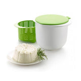 Recipient Pentru Preparat Branza, Capac De Silicon, Cheese Maker Din Plastic, Strecuratoare, 17X14.5X12.8 Cm - vivimall.ro
