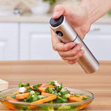 Pulverizator ulei Vivimall, spray, material otel inoxidabil, manual, 100 ml, 17.7 x 4 cm, argintiu - vivimall.ro