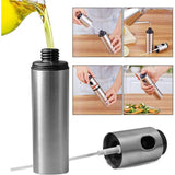 Pulverizator Ulei Spray, Material Otel Inoxidabil, Manual, 100 Ml, 17.7 X 4 Cm, Argintiu - vivimall.ro