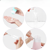 Recipient Portabil Din Silicon Elegant De Voiaj, Sticla De Calatorie, Potrivita Pentru Lotiune, Sampon Si Alte Lichide, Anti-Scurgere, Cu Posibilitate De Reumplere, Capacitate 90Ml - vivimall.ro