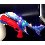 Pistol Cu Lansator De Avion, Din Polistiren+Plastic, +3 Ani, Avion 38 Cm, Lansare 10 M, Cu Lumini Si Roti, Rosu/ - vivimall.ro