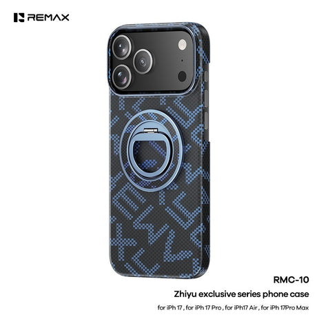 Husa pentru iPhone 17, Vivimall, Suport Magnetic, Albastru - vivimall.ro