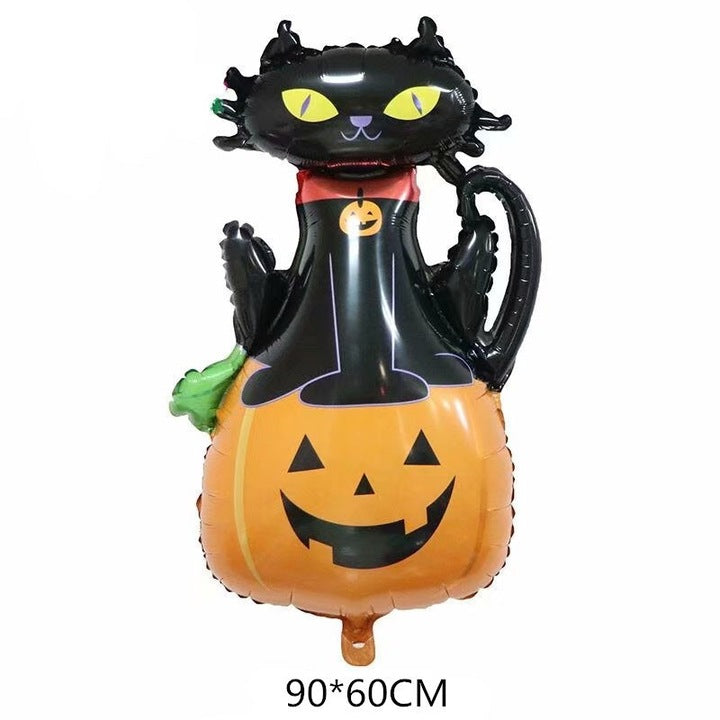 Комплект от 5 Хелоуински балона с тиква и котка | HalloweenJoy