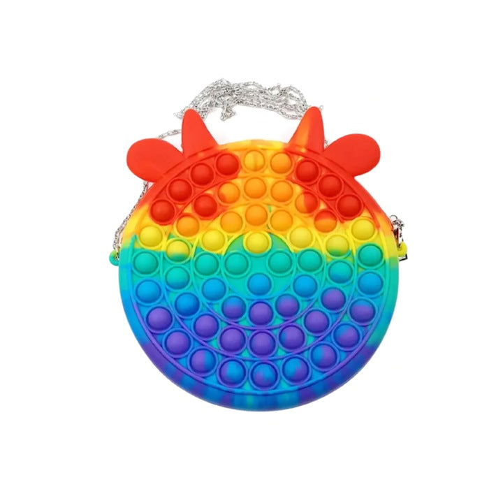 Чанта Pop It Cow Rainbow | BubbleBag 2